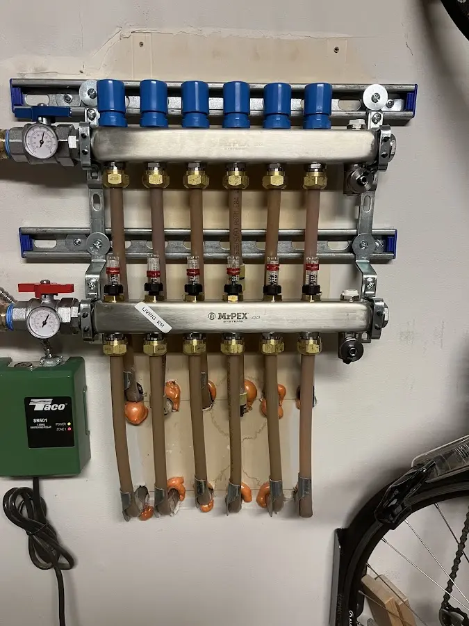 Plumber performing Gas Line Installation at a residential property in Beloit